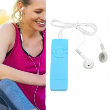 MINI ODTWARZACZ MUZYCZNY MP3 64 GB NIEBIESKI