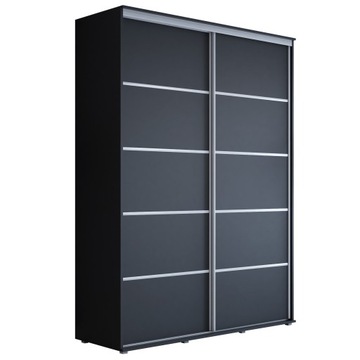 Szafa przesuwna MAJA PLUS 150 x 242 x 61 cm z wyposażeniem KP-Meble