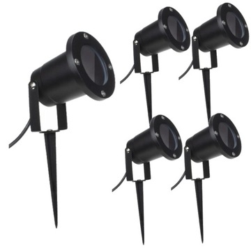 5x WBIJANY W ZIEMIĘ REFLEKTOR OGRODOWY NA SZPIKULC SŁUPEK LAMPA ZEWNĘTRZNA