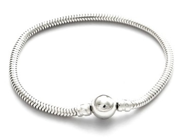 BRANSOLETKA MODUŁOWA BAZA DO CHARMS PANDOR SR 925 18CM BR30