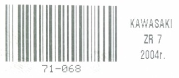 KAWASAKI ZR 7 99-04 КОМПЛЕКТ ЛЕВОЙ ПОДНОЖКИ ДЛЯ ПАССАЖИРА