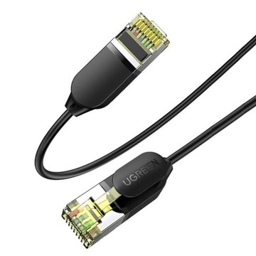 Kabel sieciowy UGREEN NW149, Ethernet RJ45, Cat.7, F/FTP, 3m (czarny)