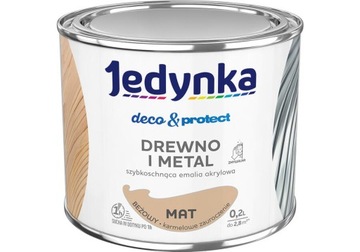 JEDYNKA Drewno I Metal Mat Beżowy 0,2l