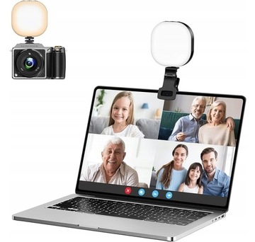 LAMPA LED WIDEO REGULOWANA JASNOŚĆ I KĄT 3000K-7200K USB C ATUMTEK