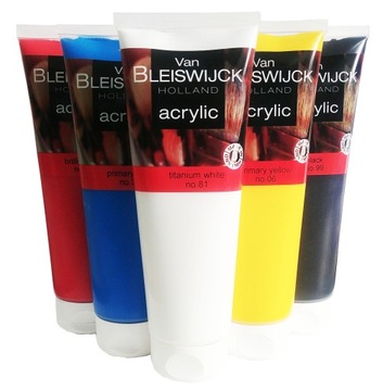 Zestaw Akrylowych FARB Akrylowa 250 ml x 5 KOLORÓW