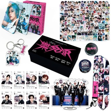Stray Kids FOTOKARTKA KARTA CZUJĘ LOMO ALBUM PREZENT ZESTAW PUDEŁKA