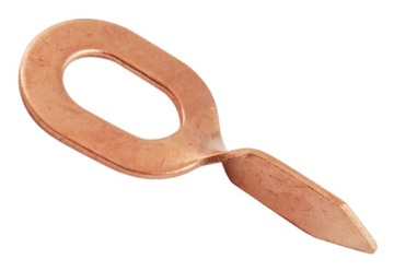 НАСОНКИ витые для сварочного аппарата SPOTTER, изогнутые, 100 шт, биты 1,5мм МЕДНЕННЫЕ