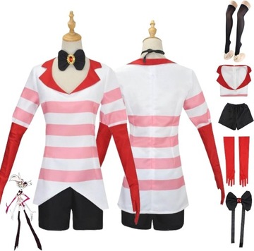Anime Hazbin Hotel Angel Dust Cosplay Strój Kostium, XS