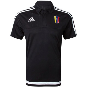 Koszulka Męska Polo Adidas FVF Czarna T-shirt S