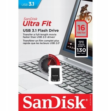 НАКОПИТЕЛЬ SANDISK FIT ULTRA 16 ГБ USB 3.1 MINI NANO