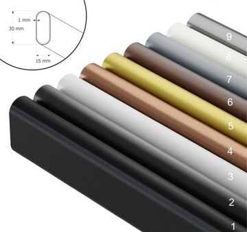 Черный овальный штанга для одежды, трубка для одежды, 200 см + 2 ручки