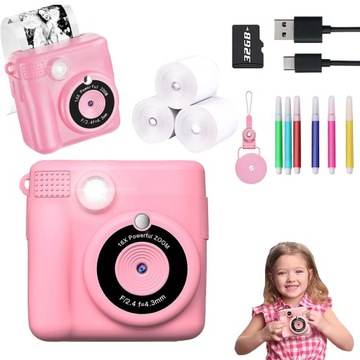 INSTANT CAMERA THERMAL PRINTER 32G + 3* PAPIER DO DRUKU TERMICZNEGO