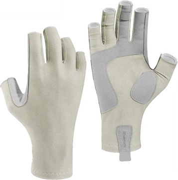 F Aventik UPF 50 Fishing Gloves Fingerless Anti-slip Women Gloves Quick-dr