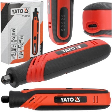 YATO MINISZLIFIERKA WIELOFUNKCYJNA USB AKUMULATOROWA 4V 1,5Ah 5 PRĘDKOŚCI