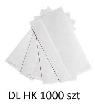 Koperty Papierowe Białe DL 1000szt Samoklejące HK