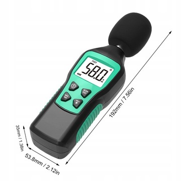 SL720B MIERNIK POZIOMU NATĘŻENIA DŹWIĘKU SONOMETR DECYBELOMIERZ 30-130dB