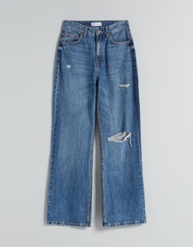 BERSHKA_SPODNIE JEANS SZEROKIE 90'S 5028335 R.44