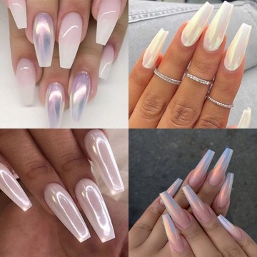 6 x ПАЛИТРА «ЖЕМЧУЖНАЯ ПУДРА ДЛЯ НОГТЕЙ С ЭФФЕКТОМ РАКУШКИ РУСАЛКИ»