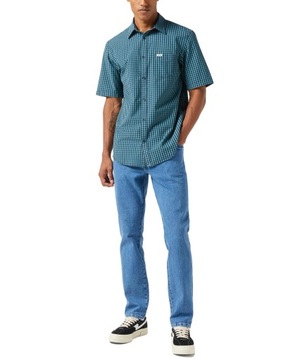 Koszula Wrangler SS 1PKT SHIRT 112350482 Hydro Blue XL