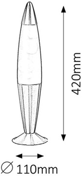 НАСТОЛЬНАЯ ЛАМПА 1X40ВТ ОРАНЖЕВЫЙ ПУРПУРНЫЙ RABALUX