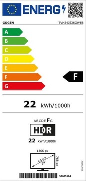 SMART TV 24 дюйма Wi-Fi DVB-T2 HEVC HDMI
