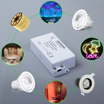 СВЕТОДИОДНЫЙ ТРАНСФОРМАТОР 240 12В постоянного тока 2,5А LED MR11, MR16