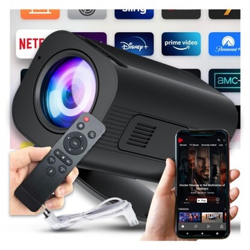 PROJEKTOR OPTICAST OPTIPRO MOCNA LAMPA, ANDROID, VOD, WIFI, BT5, 1920x1080