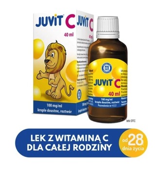 JUVIT C witamina C w kroplach dla dzieci 40 ml