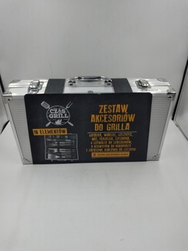 Набор аксессуаров для гриля и столовые приборы в чемодане