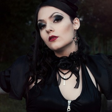 1 PARA CZARNYCH KOLCZYKÓW Z KRZYŻAMI GOTYCKIMI WISIOREK GOTH