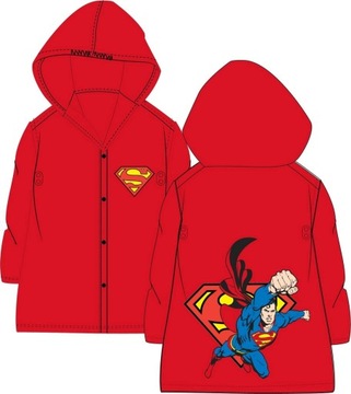 Płaszcz przeciwdeszczowy Superman kurtka 98/104