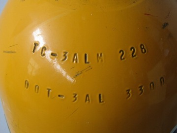 ALUMINIOWA BUTLA Z OSPRZĘTEM NA CO2 AZOT 13L 3300PSI W SKRZYNI