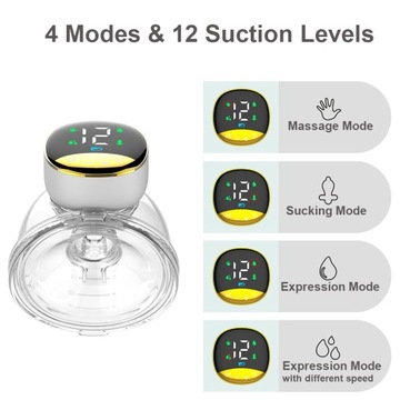 ЭЛЕКТРИЧЕСКИЙ Молокоотсос Touch 4 режима 12 уровней 2X