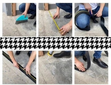 ПРОКЛАДКА ГАРАЖНАЯ, ПОРОГ ВОРОТ, 7,5 СМ/6,1 М + КЛЕЙ