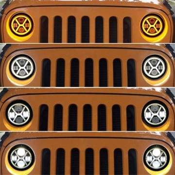 СВЕТОДИОДНАЯ КОЛЬЦЕВАЯ ФАРА ДХО МОТОЦИКЛА HARLEY 7 ДЮЙМОВ