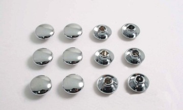 КРЫШКИ ВИНТОВ С ШЕСТИГРАННОЙ ГОЛОВКОЙ M6 12 шт. ХРОМ.
