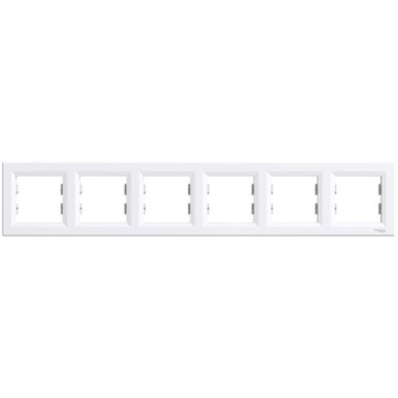 SCHNEIDER ASFORA RAMKA 6-KROTNA BIAŁA EPH5800621