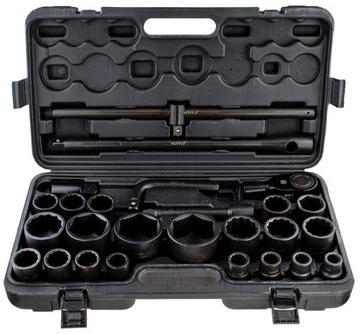 KLUCZE NASADOWE NASADKI UDAROWE 3/4 26EL TIR 17M–65 MM PRZEDŁUŻKI POKRĘTŁO