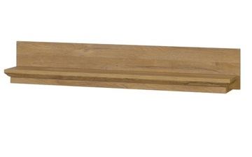Długa PÓŁKA na książki 120cm BIEL/DĄB GRAND