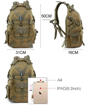 Рюкзак тактический STRONG Военный туристический Военно-спортивный 35л для выживания