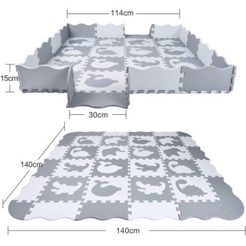 ТОЛСТЫЙ УЧЕБНЫЙ КОВрик, пазл XXL ПЕНА, РУЧКА