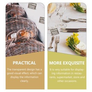 ПРОЗРАЧНЫЕ ПЛАСТИКОВЫЕ КОНТЕЙНЕРЫ ДЛЯ ЭТИКЕТОК 20 ШТ.