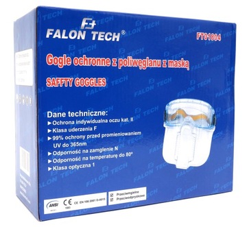 ОЧКИ ОХ. С МАСКОЙ ОТ БРЫЗГ ИЗ ПОЛИКАРБОНАТА