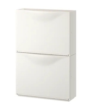 IKEA TRONES Szafka na buty, biały 52x39 cm x2szt