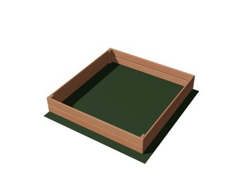 Warzywniak impregnowany, zielnik,inspekt skrzynia drewniana 120x120