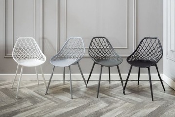 Набор из 4 шт. CHICO темно-серый ажурный стул