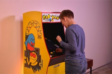 Аркадная консоль в стиле ретро, ​​большая стоячая PacMan PAC-MAN, Wi-Fi, 17 дюймов, 14 игр