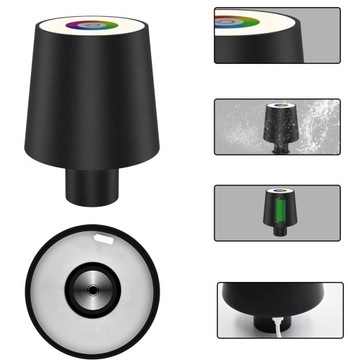 LAMPKA BUTELKĘ DOTYKOWA STOŁOWA KOLOROWY RGB USB