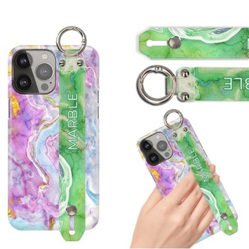 ETUI Z PASKIEM do IPHONE 13 PRO MAX Pastel Wzory