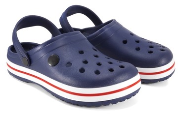 ATLETICO E2133 KLAPKI MŁODZIEŻOWE SANDAŁY CHODAKI Z PIANKI navy